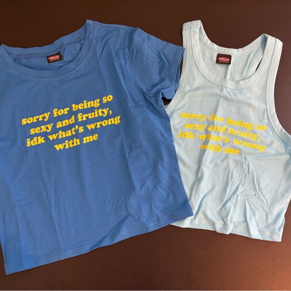 Gay baby tee and tank top with fruity saying